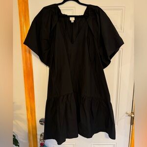 Target- A New Day- Flutter Short Sleeve Poplin Mini Dresss